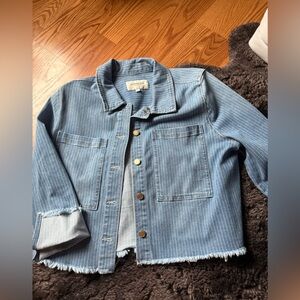 Liverpool Blue Striped Jean Jacket